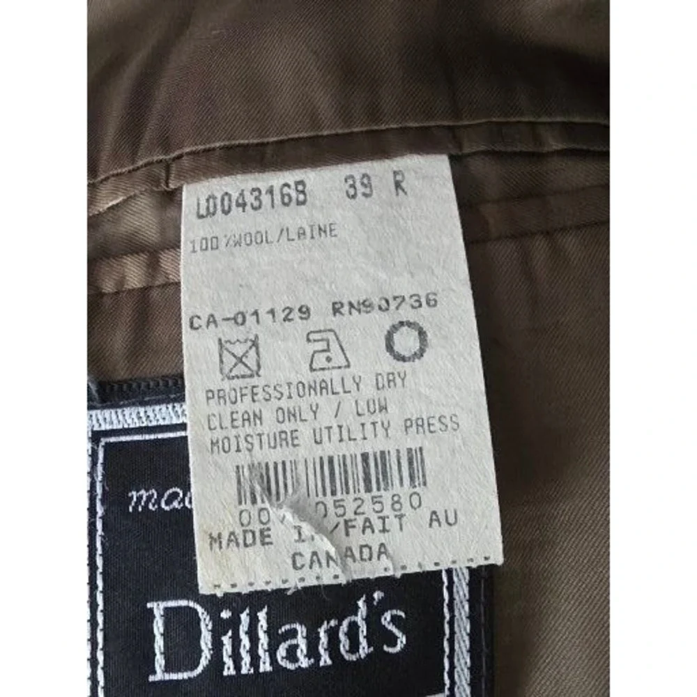 Lauren Ralph Lauren Mens 39R Wool Tweed Sport Coat Blazer‎ Dillard's Brown
